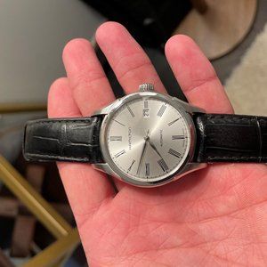 Hamilton Black Leather Watch - Valiant Edition